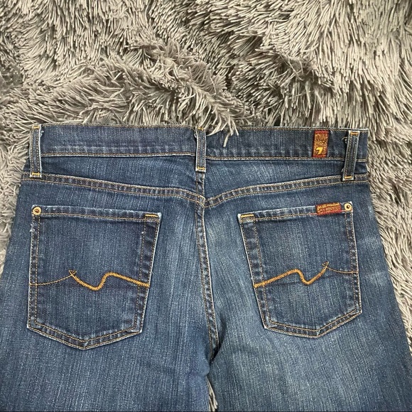 7 For All Mankind Blue Wash Roxanne Skinny Jeans - Picture 3 of 5